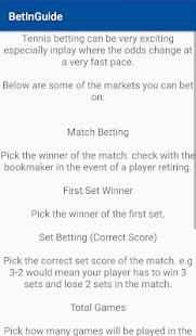Bet In one click: guide app screenshot 3