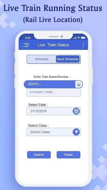 Live Train Running Status –PNR & Rail Info स्क्रीनशॉट 2