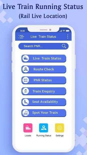 Live Train Running Status –PNR & Rail Info स्क्रीनशॉट 1