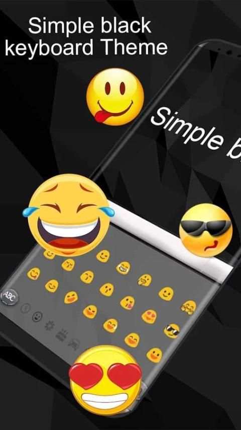 Simple Black Keyboard 2 تصوير الشاشة