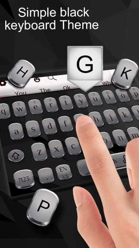 Simple Black Keyboard 1 تصوير الشاشة