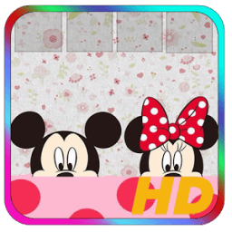 ikon Mickey and Minie Mouse Wallpaper