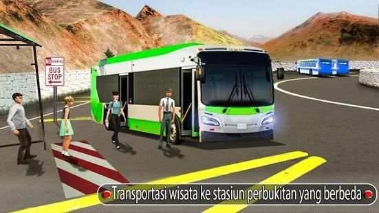 simulator bus menanjak: pelatih transportasi turis screenshot 4