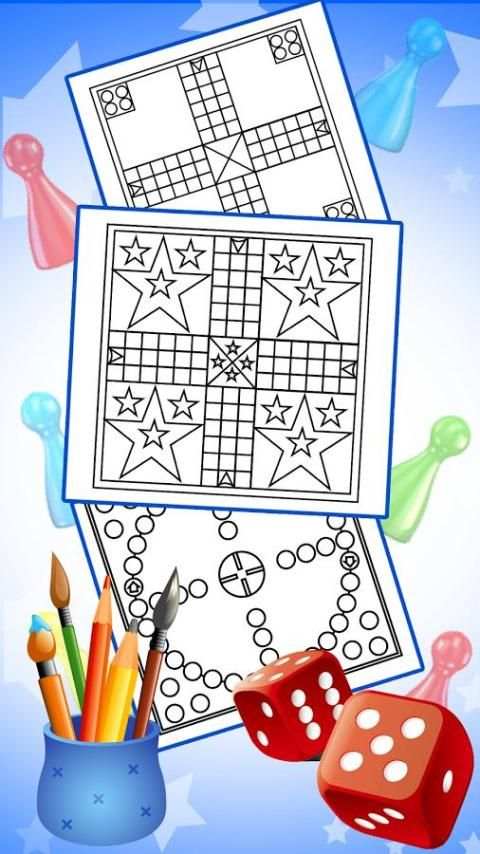 Coloring Book: Ludo Coloring Game screenshot 2