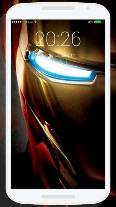 Iron Superhero Lock Screen स्क्रीनशॉट 4