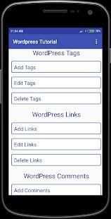 Wordpress Tutorial screenshot 1