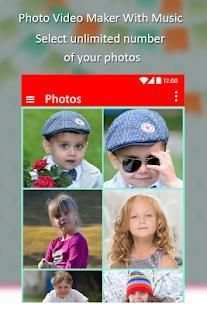 Photo Video Maker with Music स्क्रीनशॉट 9