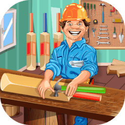 Cricket Bat Factory and Maker Game आइकन