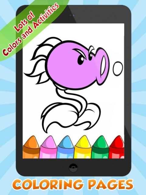 Coloring for Plants and Zombie screenshot 1