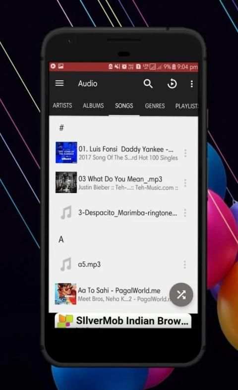 Music player स्क्रीनशॉट 1