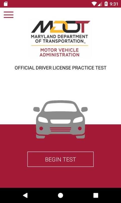 MD Practice Driving Test स्क्रीनशॉट 4