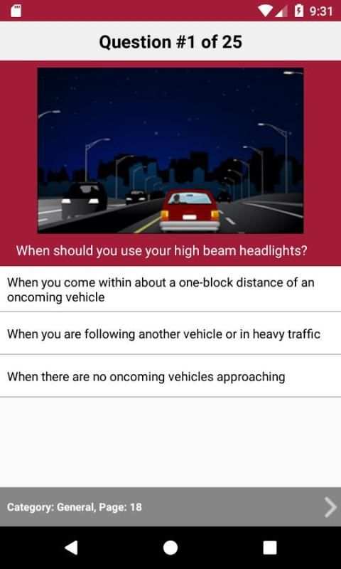 MD Practice Driving Test स्क्रीनशॉट 2