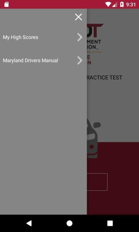 MD Practice Driving Test स्क्रीनशॉट 3