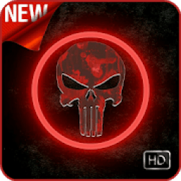 The Punisher Skull Arts Wallpaper HD आइकन