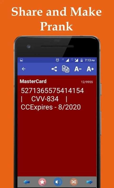 Credit Card Number Generator स्क्रीनशॉट 3