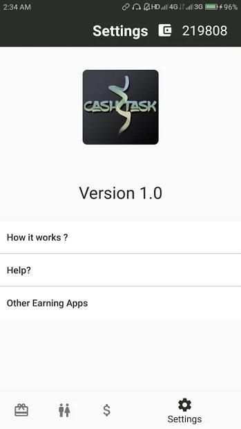 Cash Task screenshot 1