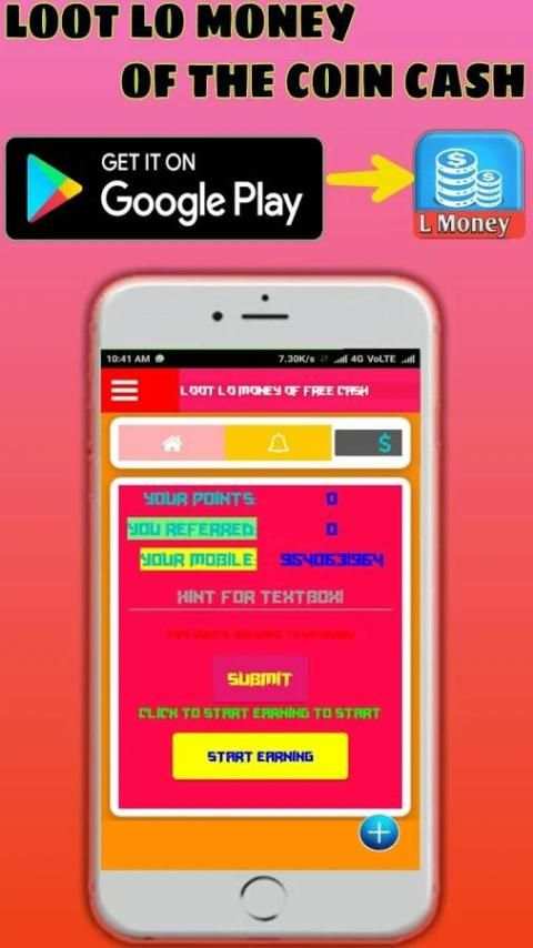 LOOT LO MONEY OF FREE COIN CASH screenshot 5