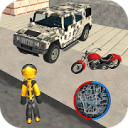 ikon Stickman Rope Hero Vice Miami Crime Simulator