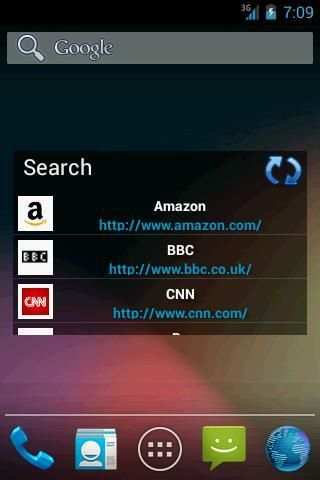 Bookmarks in a list Widget screenshot 5