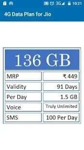 4G Data Plan for Jio स्क्रीनशॉट 9