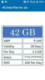 4G Data Plan for Jio स्क्रीनशॉट 12