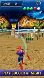 Superhero Beach Soccer : Real Football Game 2018 screenshot 2