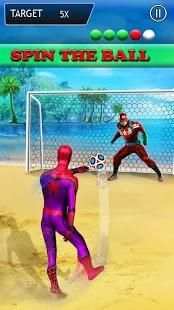 Superhero Beach Soccer : Real Football Game 2018 screenshot 5