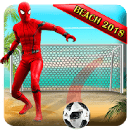 Superhero Beach Soccer : Real Football Game 2018 icon