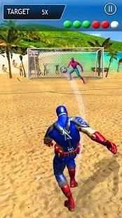 Superhero Beach Soccer : Real Football Game 2018 screenshot 4