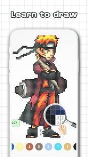 Color by Number - Naruto Sandbox Ninja Pixel screenshot 8