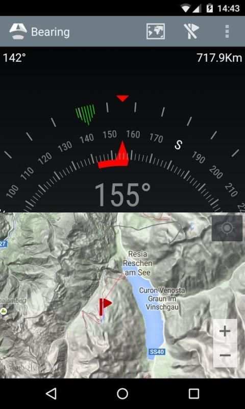 Bearing - Android wear compass screenshot 2