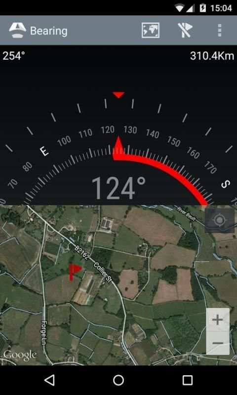 Bearing - Android wear compass screenshot 1