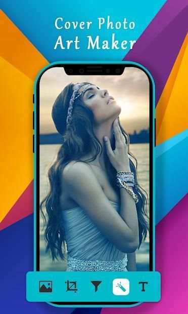 Cover Photo Art Maker : Name on Pics Editor स्क्रीनशॉट 1