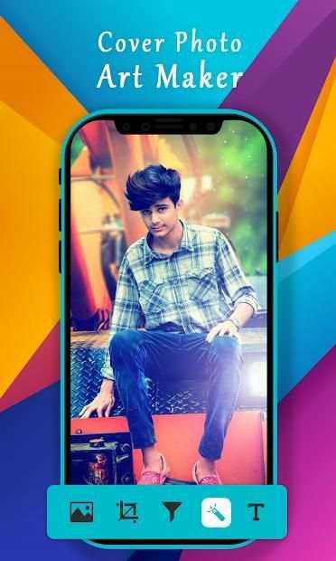 Cover Photo Art Maker : Name on Pics Editor स्क्रीनशॉट 4