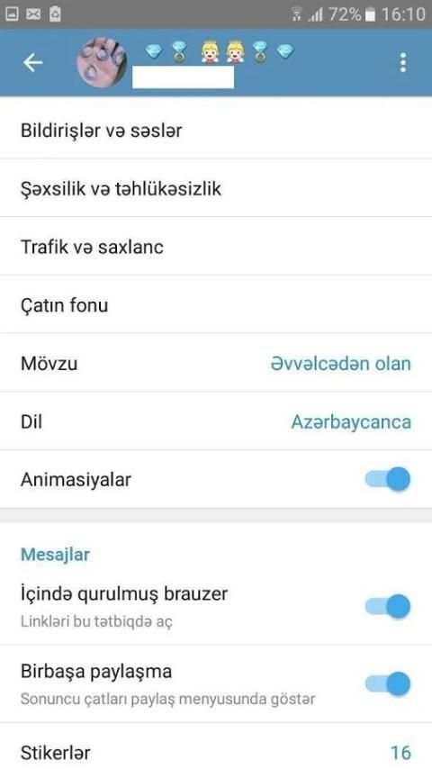 Azərbaycan dilində teleqramlar screenshot 2