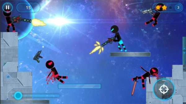 Stickman Space Sniper screenshot 1