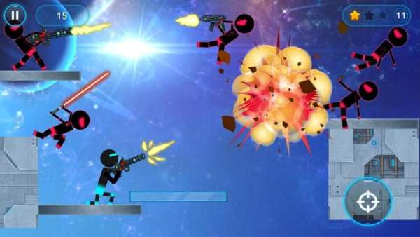 Stickman Space Sniper screenshot 2