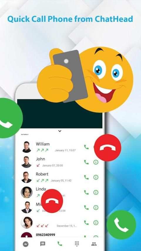Messenger chatHeads, Text and Video Chat for Free screenshot 2