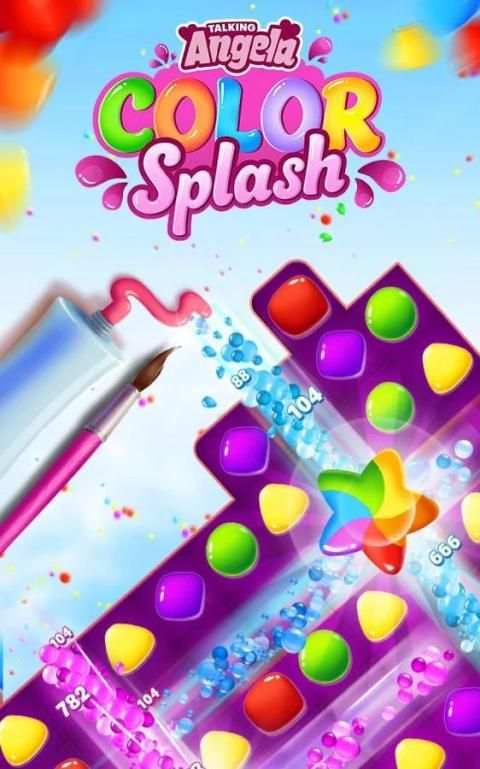 Talking Angela Color Splash screenshot 1