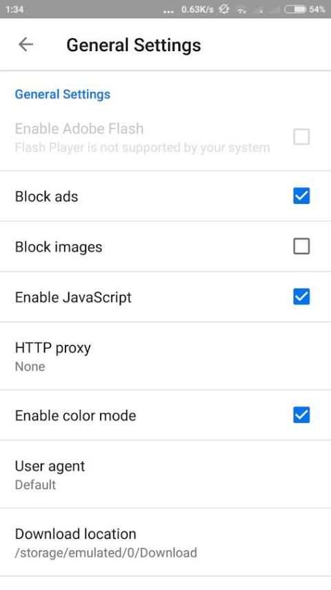 Fast Android Browser screenshot 1