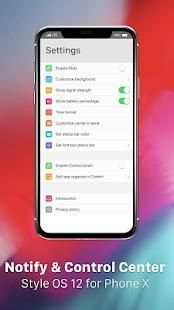 iNotify - Control Center for Phone X style OS 12 screenshot 1