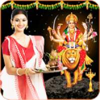 Navratri Photo Frame - Durga Mata Wallpapers