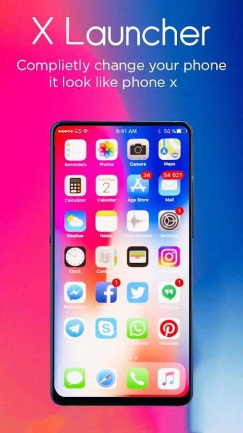 Launcher for IOS 11: Stylish Theme for Phone X screenshot 2