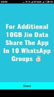 10GB Free Data For Jio स्क्रीनशॉट 3