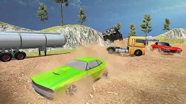 Offroad रेसिंग कानून - सुपर हीरो मेगा रैंप कूद स्क्रीनशॉट 1