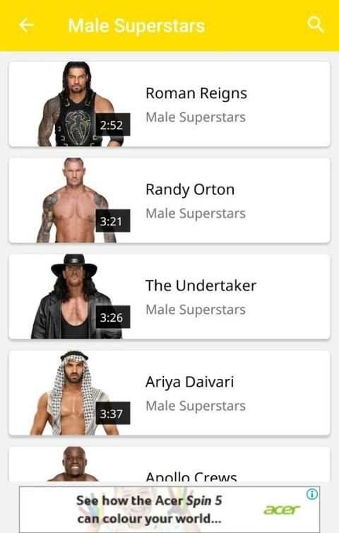 Free WWE Music स्क्रीनशॉट 2