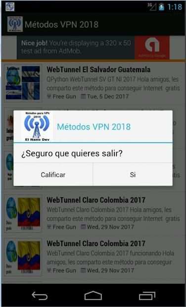 internet gratis android 2018 metodos screenshot 4