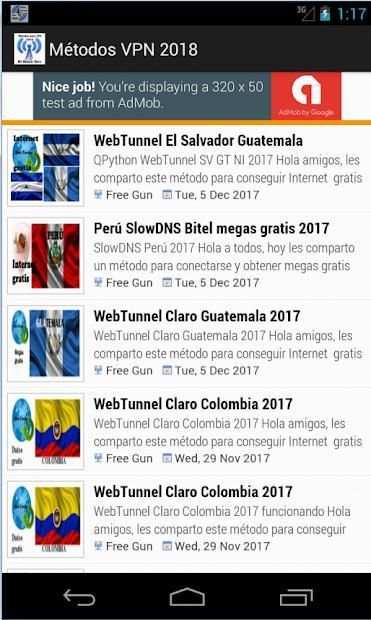 internet gratis android 2018 metodos screenshot 7