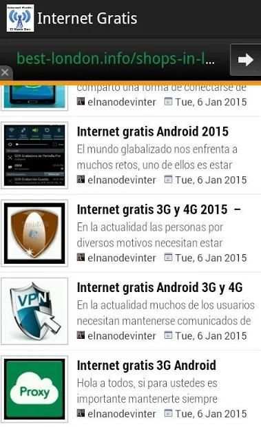 internet gratis android 2018 metodos screenshot 2