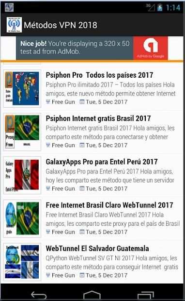 internet gratis android 2018 metodos screenshot 6